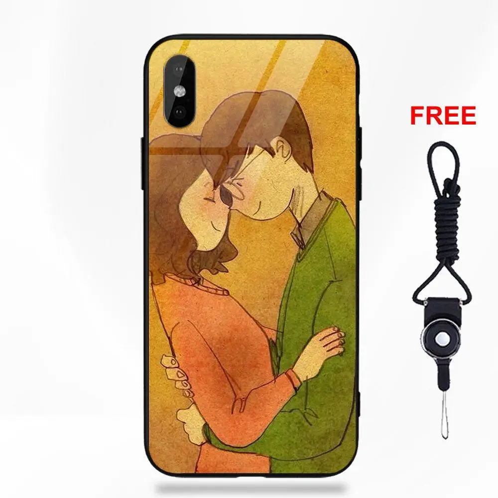 Vvcqod для Apple IPhone X XS Max XR 5 5C 5S SE 6 S 7 8 плюс мягкая TPU оправа закаленное стекло