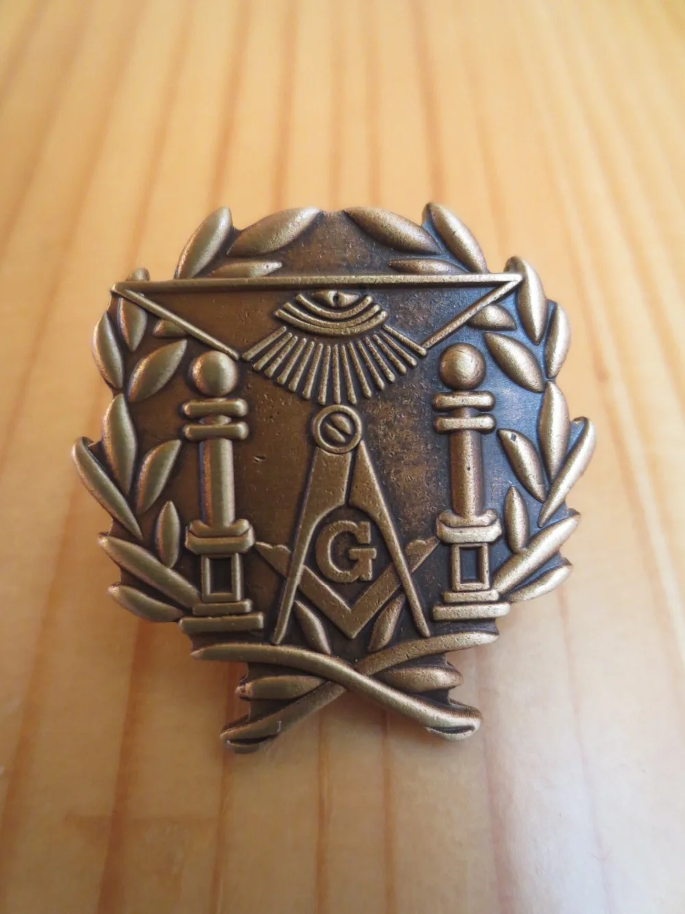

Masonic Lapel Pins Badge Mason Freemason B46 antique brass