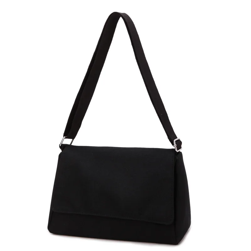 

FGGS-Simple Women Shoulder Bags Fashion Casual Solid Color Women Crossbody Bags Large Capacity Canvas Messenger Bag