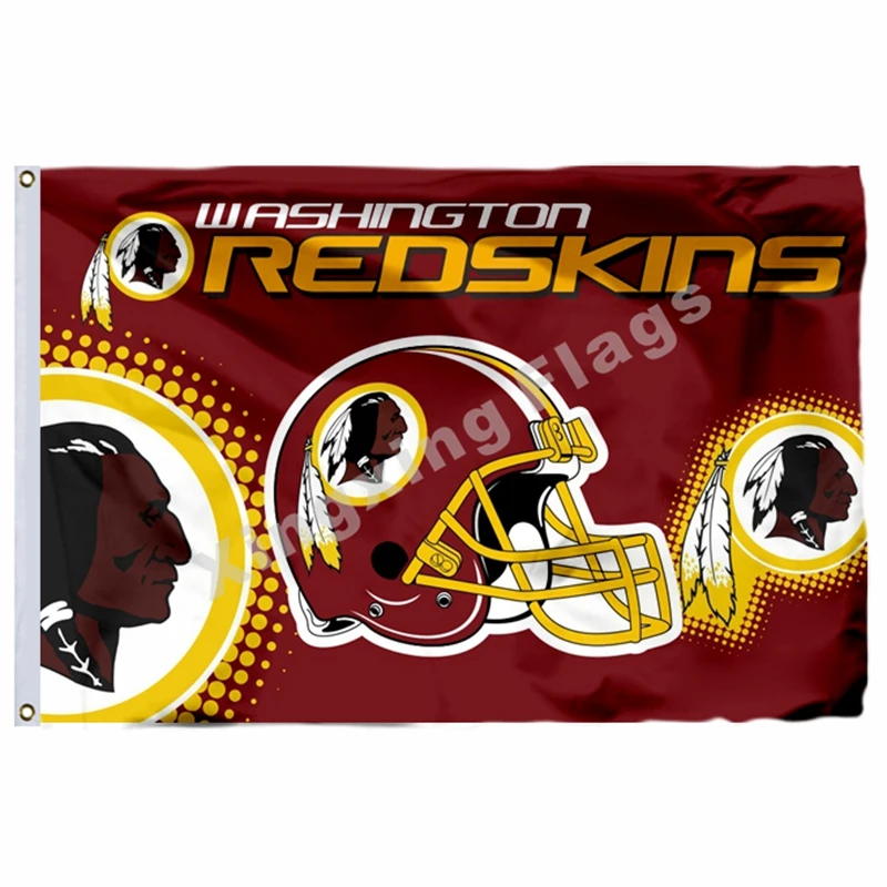 Washington Redskins Wordmark Flag 3ft x 5ft Polyester NFL Washington