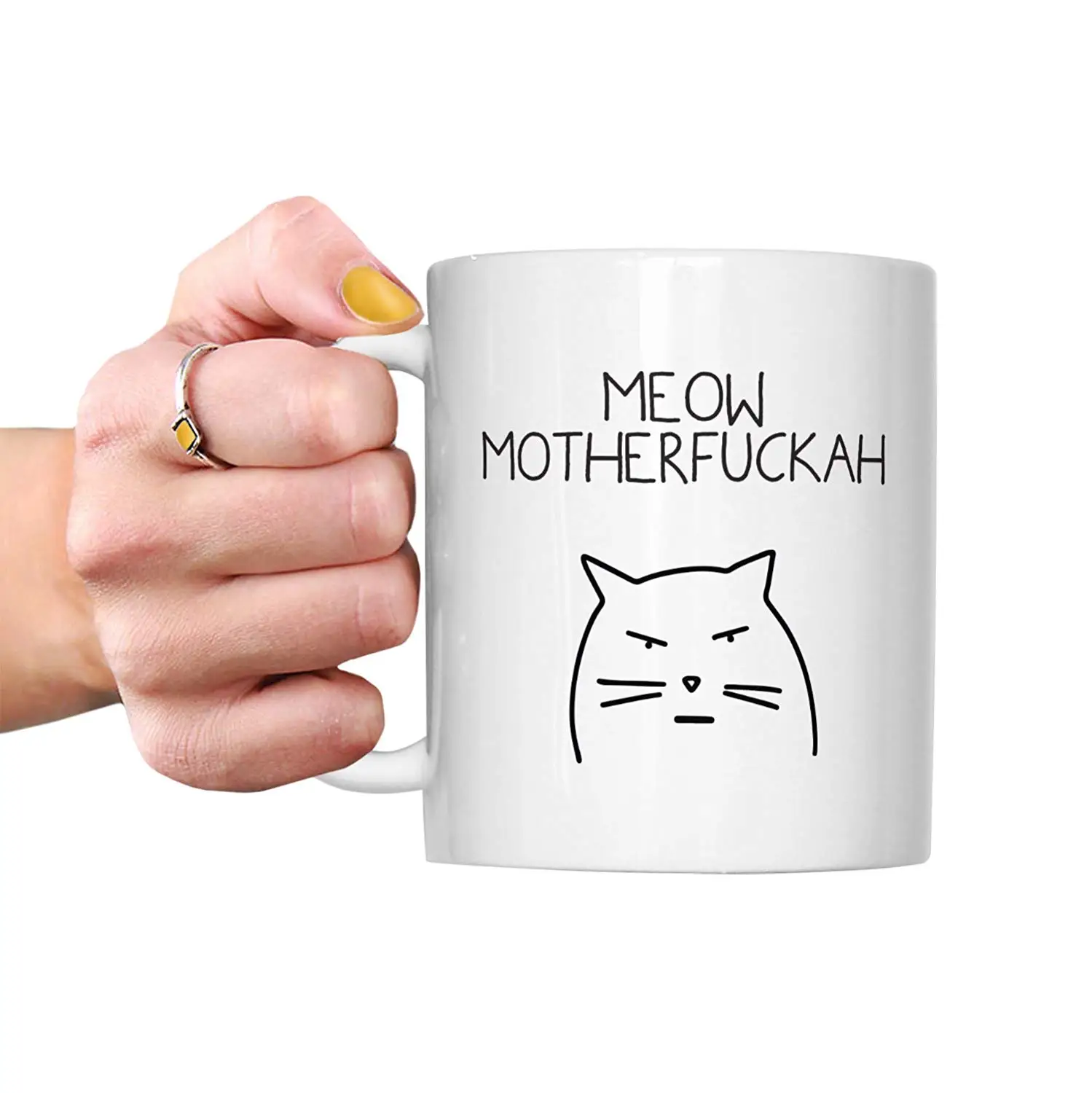 

Meow Motherfuckah Mug Profanity Cat Mugs Gift