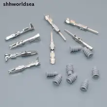 Shhworld Sea 25 набор = 100 шт 1,5 мм Мужские и женские уплотнения обжимные клеммные разъемы для автомобильные клеммы для VW audi, 17-20 AWG, 0,5~ 1 мм2