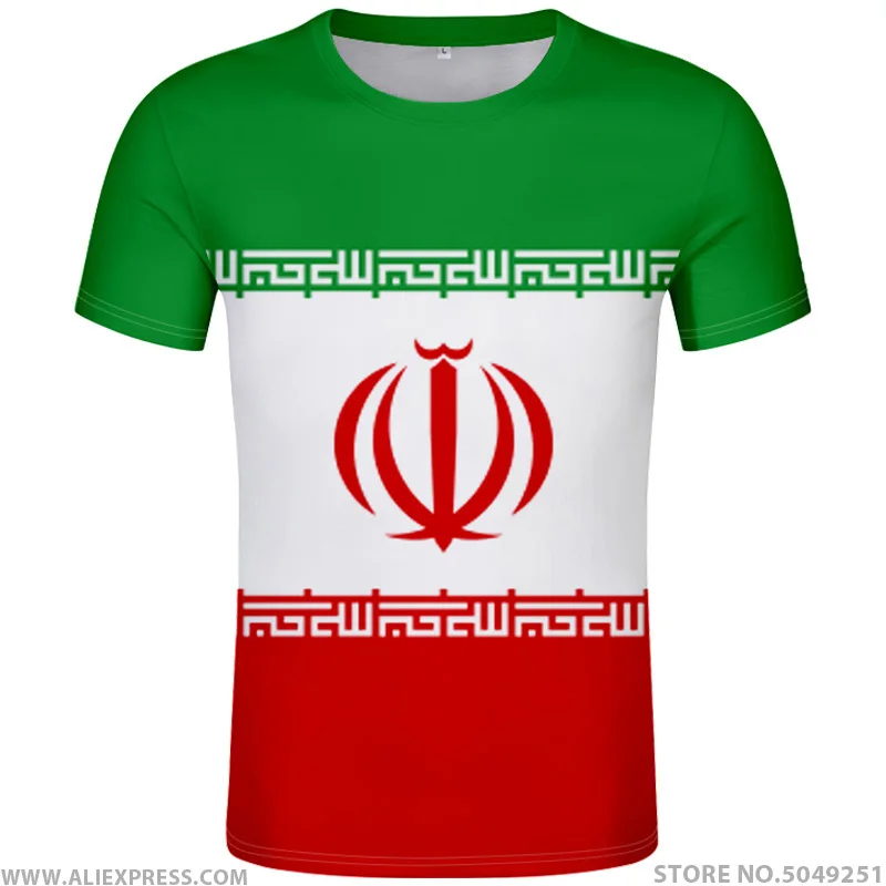 

IRAN t shirt diy free custom made name number irn t-shirt nation flag country republic islam persian college print photo clothes