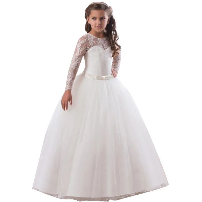 Teens Girls Princess Dress Children Evening Party Dress Flower Girls Wedding Gown Kids Dresses For Girls Costume 8 10 12 14 Year newborn baby girl skirt Dresses