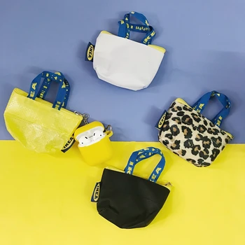 

Luxury fashion INS coin purse Storag Leopard ewallet Headphone Earphone Case For Airpods 1 2 Accessories cute silicone cover bag