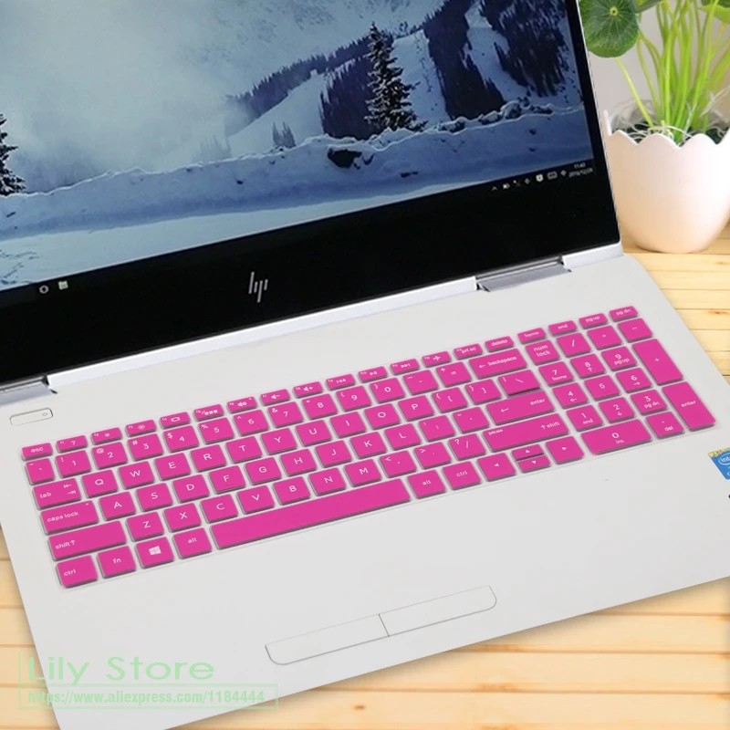 Для hp ENVY X360 15-bd001TX павильон 15-CB073TX/CB075TX 15 15,6 дюймов чехол для клавиатуры ноутбука протектор кожи - Цвет: rose