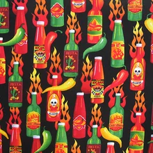 100x110 см экспорт order_хлопок простая Лоскутная Ткань горячая чили череп швейная ткань материал для художественного оформления дома уникальная новая ткань