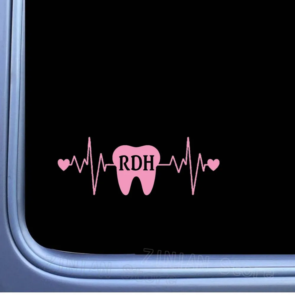 RDH Tooth Lifeline Window Wall Stickers Dentist Clinic Wall Decor