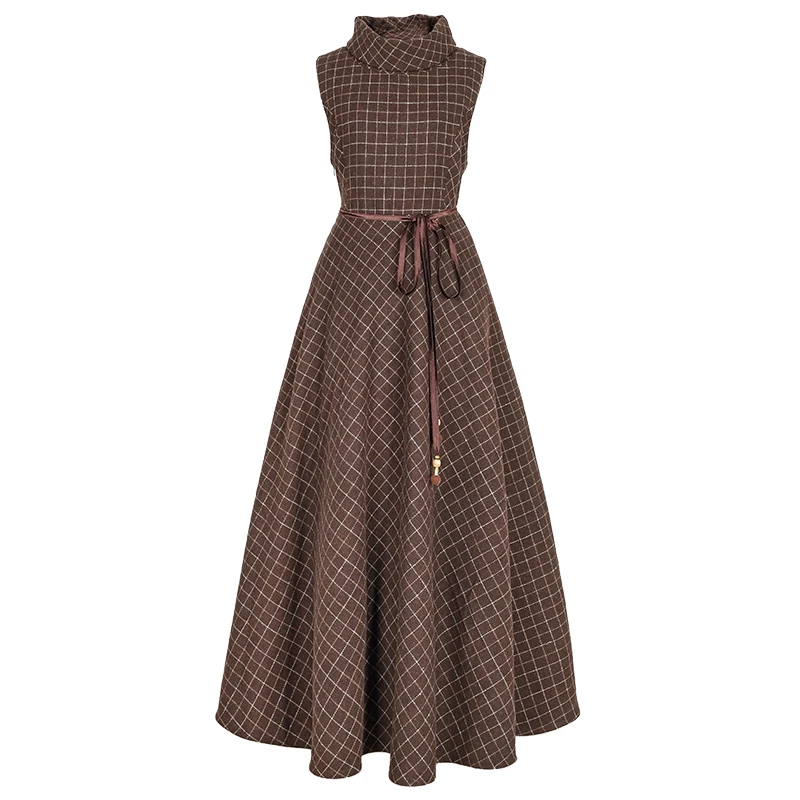 one piece woolen dress