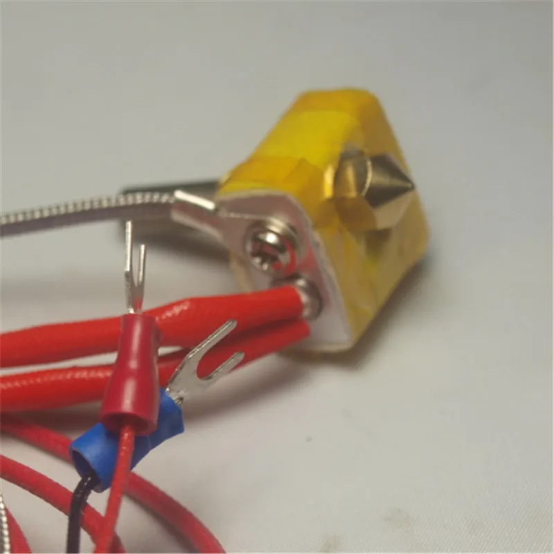 cheap Reprap 3D printer spare parts K type thermocouple Metal DIY MK8 Hot End for RepRap 3D Printer 1.75mm 0.4mm Nozzle hotend