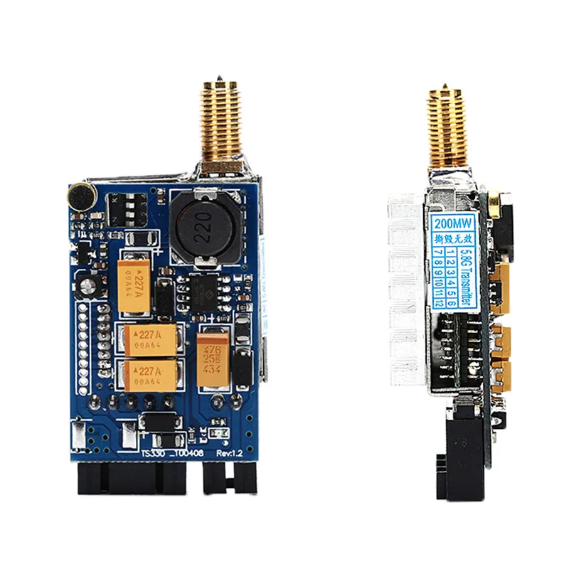 

FPV TX TS351 5.8 T 200 MW AV Video Sender Transmitter 2.0 km 2000 m 5.8 GHz range 5705-5945 MHz TS351 Transmitter Antenna