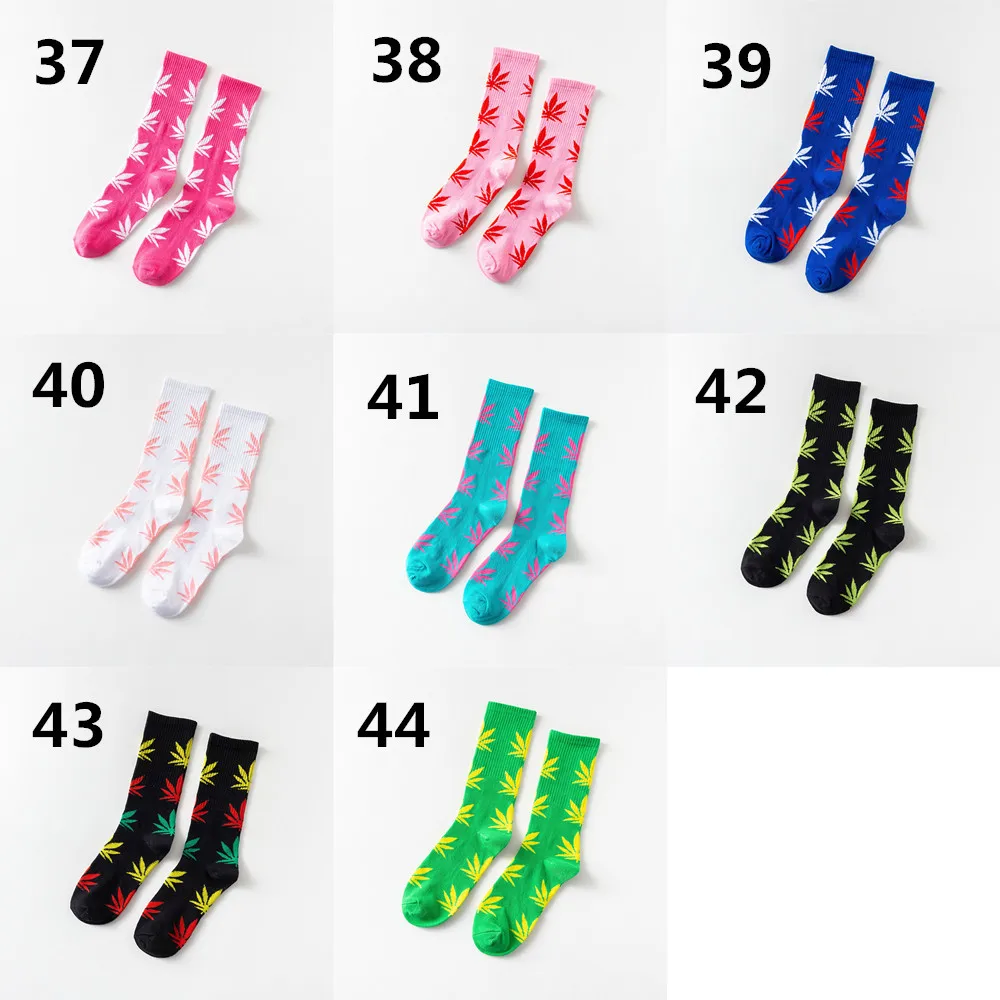 Moda sockmark носки мужские новые кленовые носки с листьями в трубке хлопок скейтборд пеньковые листья Повседневные носки трендовые уличные спортивные носки