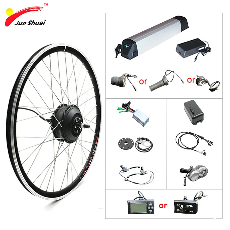 2" 24" 2" 700C 27,5" 2" комплект для переоборудования электрического велосипеда 36V 250 W-500 W мотор-колесо комплект для электрического велосипеда с литиевой Батарея