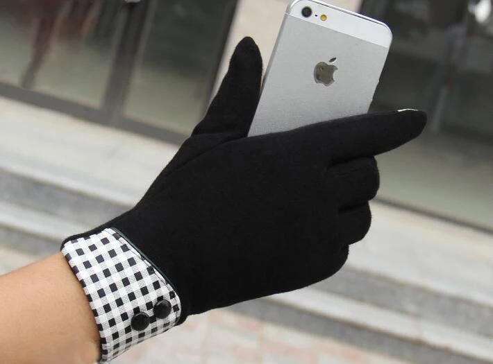 Зимние женские сапоги для вождения перчатки для сенсорного экрана Для женщин телефоны из Полар-флиса перчатки Hombres Для женщин перчатки Feminina теплые Guante G035