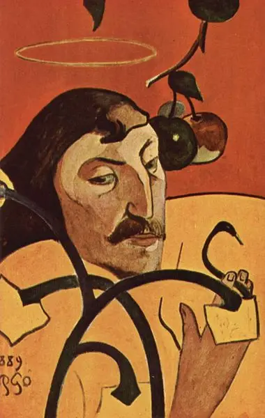 

Paul Gauguin People Oil Painting Reproduction on Linen cavas,Self-Portrait with Halo by paul gauguin, 100%handmade oil painting