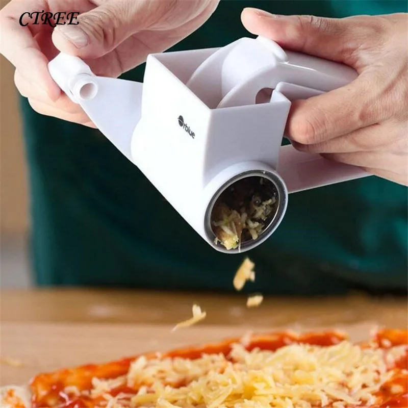 

CTREE 1Pc Home Stainless Steel Cheese Grater Rotary Ginger Kitchen Cutter Tool Blades Cheese Tools Chocolate Grater Gadgets C441