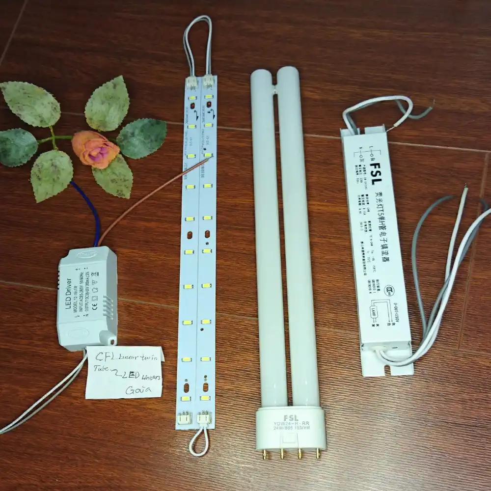 FSL Compact Fluorescent Linear Twin Tube Light Bulb, CFL H shape 4 Pin