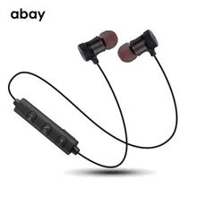 Bluetooth wireless Earphone with Mic super Bass sport Hifi Magnetic headphones Headset Stereo Earbuds for moblie phone sports super bass wireless headphones bluetooth earphone with mic hifi stereo bluetooth headsets for phone headset gamer xiaomi