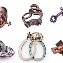 6 шт./компл. классические IQ металлические Пазлы классический пазл для Тренировки Мозга игра для взрослых детей