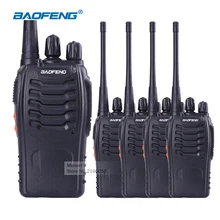 4pcs Bao Feng Walkie Talkies with Headsets UHF Frequency Portable Ham Radio Communicator Baofeng bf-888s Amateur Radio Station