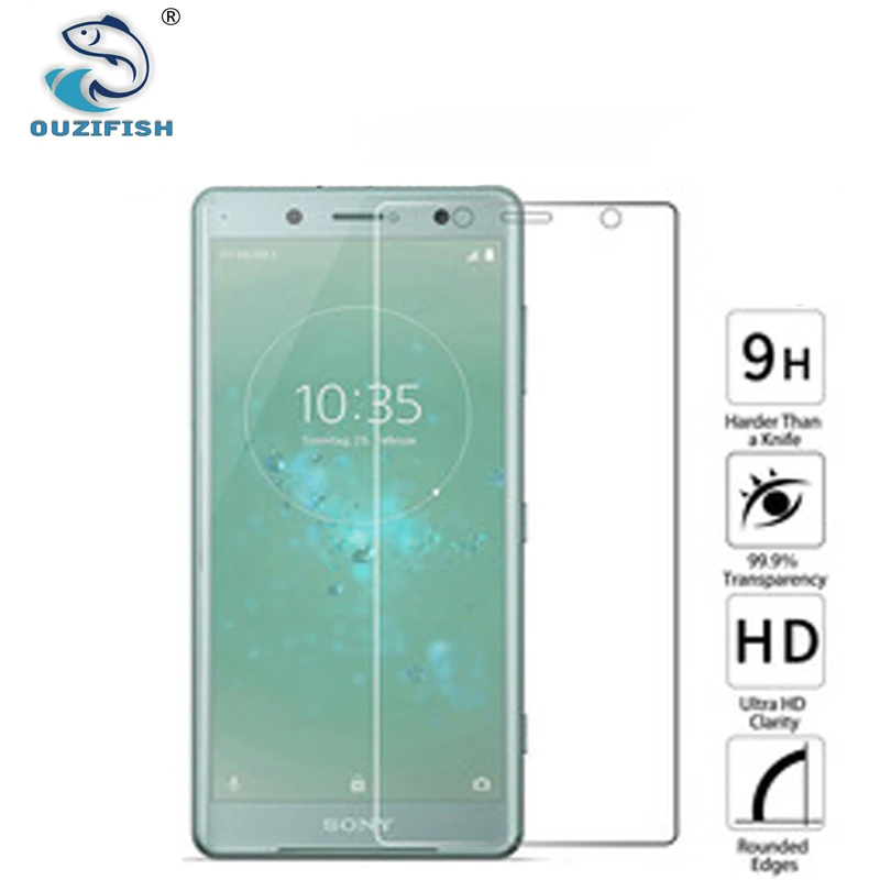 Ouzifish 2 шт. для Sony Xperia XZ2 компактный Экран протектор 9 H explosionproofultra-тонкий Плёнки
