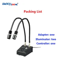 Luckyzoom бренд Профессиональный Мощный 6 Вт Холодный свет двойной Гусь-образным вырезом оптическое Волокно осветитель для стерео зум микроскоп