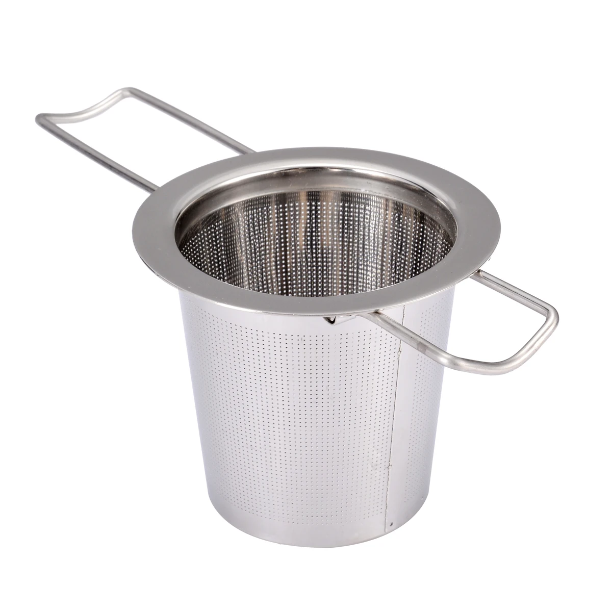 1pcs Stainless Steel Mesh Tea Infuser Tea Cup Strainer Metal Loose Leaf Filter with Lid for Home Restaurant Drinking Supplies