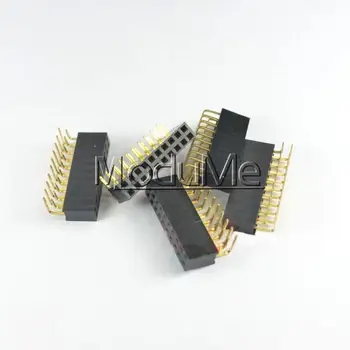 

20PCS 2.54mm pitch 2x10Pin Header Right Angle Female Double Row Socket Contor
