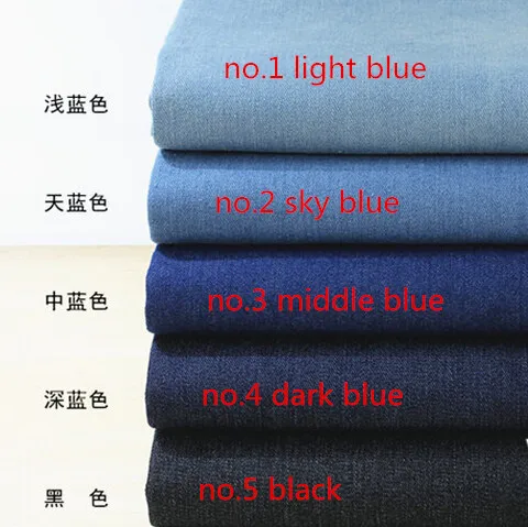 

1meter *140cm wide High quality soft wash water stretch denim fabric thick coats cloth pants fabric clothing fabric