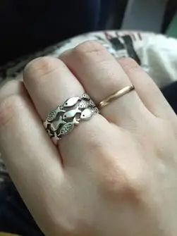 CHENGXUN Простые Модные кольца с рыбками для женщин и мужчин унисекс регулируемое обручальное кольцо ювелирные изделия подарок для девочек