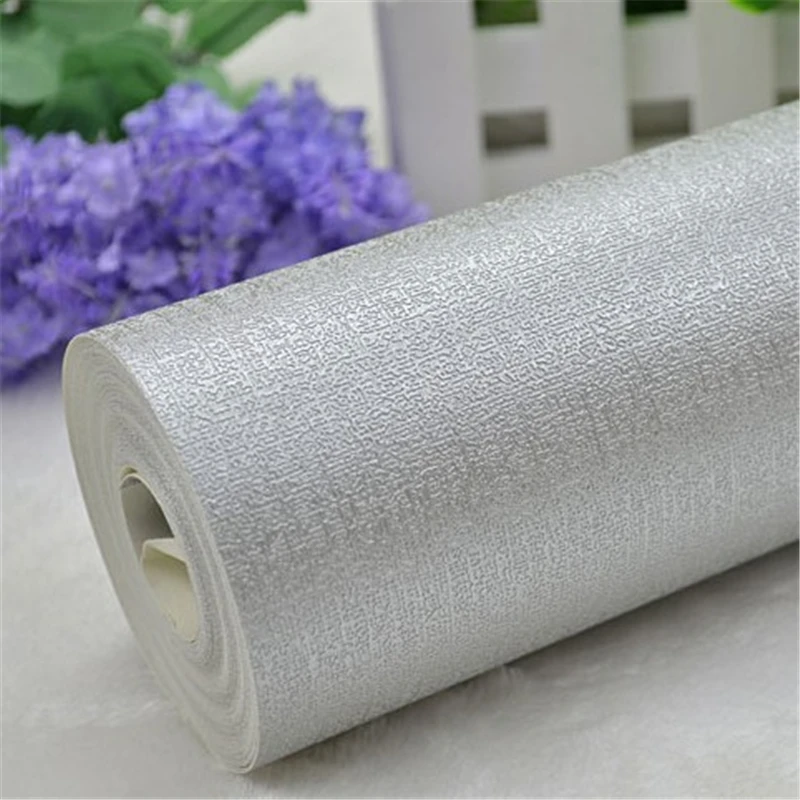 beibehang Silver foil wallpapers ceiling light pool solid color silver