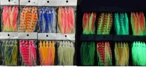 

5Pcs/set 11cm Luminous fishing Lure Sea Fishing Squid Jigs Artificial 9 Colors Soft Bait