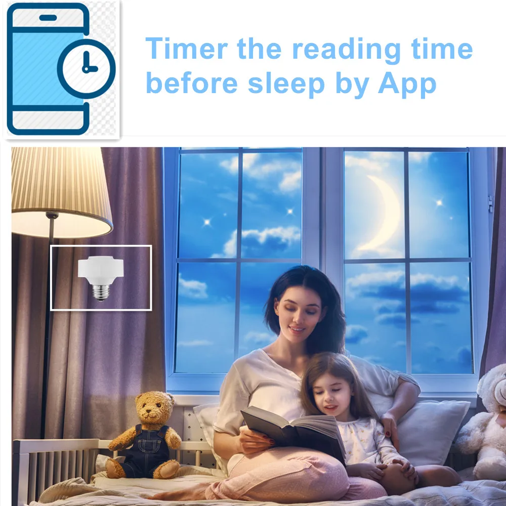 Держатель для лампы Tuya Smart Life с Wi Fi и управлением голосом|Электрические розетки| |
