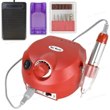 Professional Red Colors Electric Nail art Drill File Manicure Kit 220V Eu Plug Nail Tools for Nail Manicure Drill 30000RPM