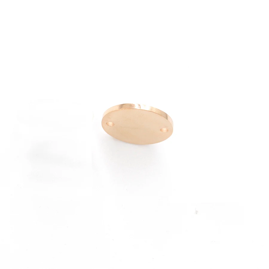 Fnixtar 20pcs 8-25mm Rose Gold Color Mirror Polished Stainless Steel Round Disc Charms Connector DIY Bracelet Charm