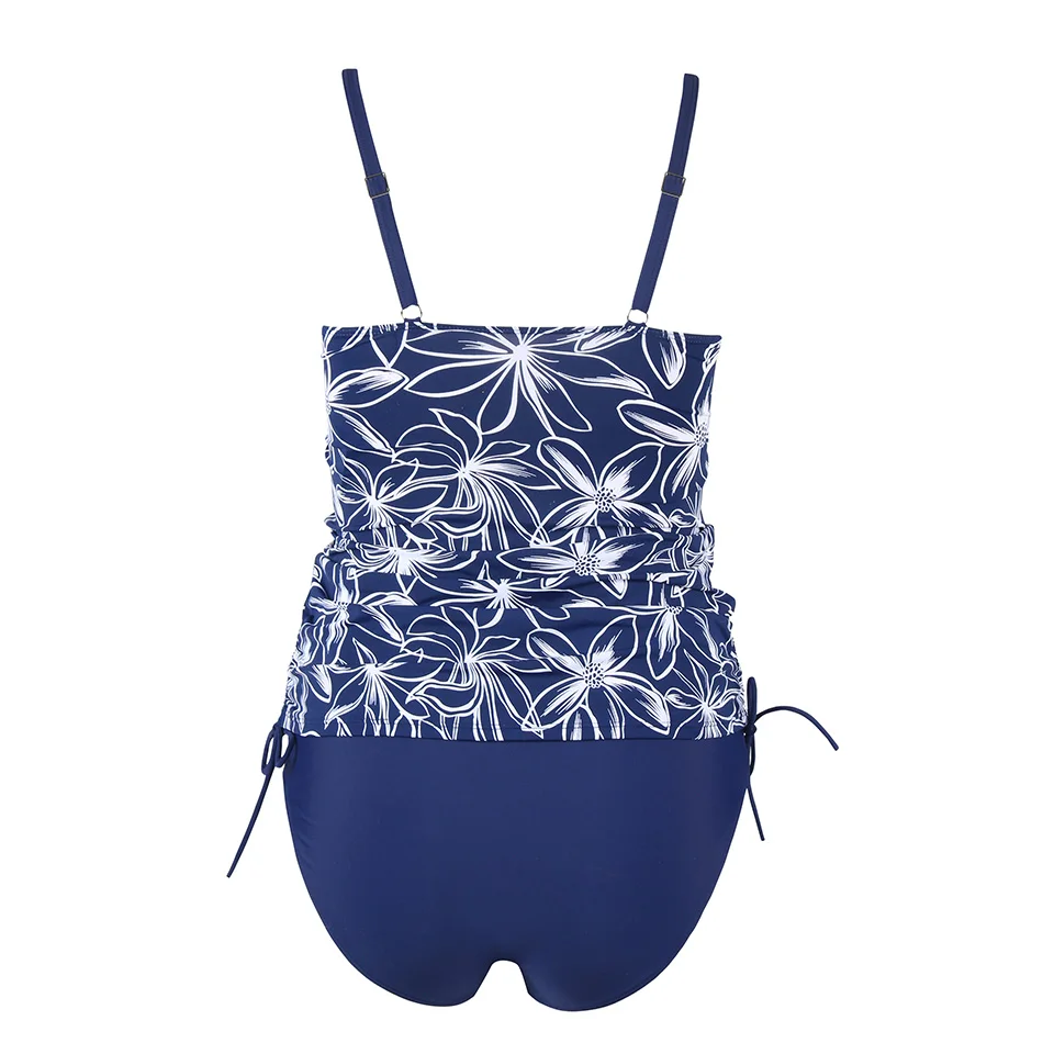 Günstige TQSKK 2019 Neue Plus Größe Patchwork Frauen Bademode Weiblichen Push Up Badeanzug Sexy Tankini Set Retro Sommer Strand Tragen Bade anzug