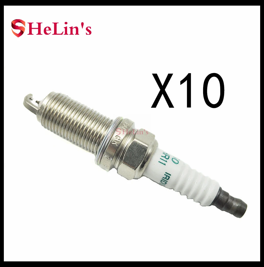 90919-01247 FK20HR11 новая двойная иридиевая Свеча зажигания для HONDA JAZZ III INSIGHT HYUNDAI GENESIS SUBARU IMPREZA LOTUS EVORA EXIGE - Цвет: 10pcs