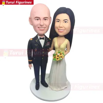 

Military Wedding Cake Topper Bobble Head Based on Customers' Photos Cake Topper Military Wedding Gifts Military Cake Topper Mili