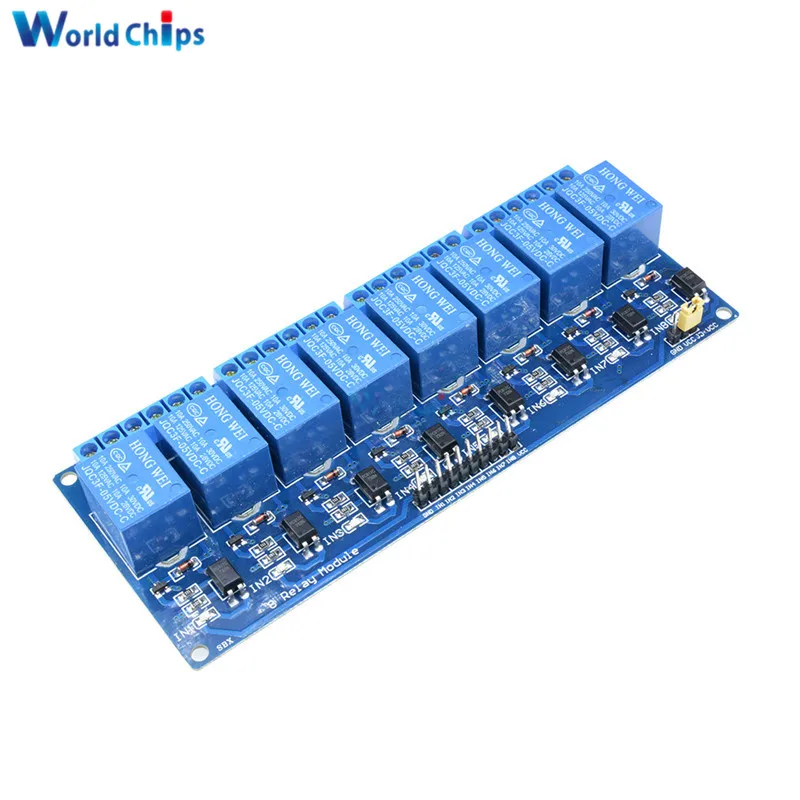 

Smart Electronics 5V 8 Eight Channel Relay Module Board Shield With Optocoupler For Arduino ARM PIC AVR DSP Diy MCU Starter Kit