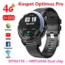 KOSPET Optimus Pro, 3 ГБ, 32 ГБ, 800 мА/ч, батарея, две системы, 4G, смарт-часы, телефон, водонепроницаемые, 8,0 МП, 1,39 дюйма, Android 7.1.1, Смарт-часы для мужчин