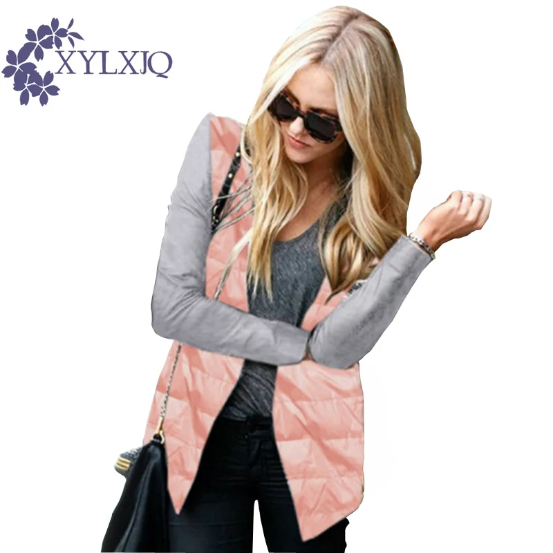 

XYLXJQ 2017 Spring Autumn Jacket Women Asymmetrical Hooded Long Sleeve Slim Coats Irregular Cotton Hoodies Female Outwear HQ041