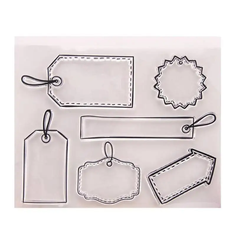 

Tags Silicone Clear Stamps for DIY Scrapbook/Photo Album Cards Paper Craft
