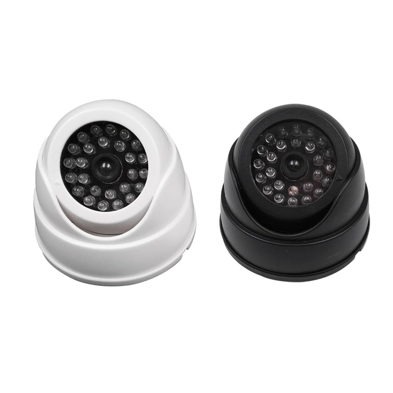 

Outdoor Fake Simulation Dummy Camera Home Surveillance Security Dome Camera Flashing LED Light Fake Camera