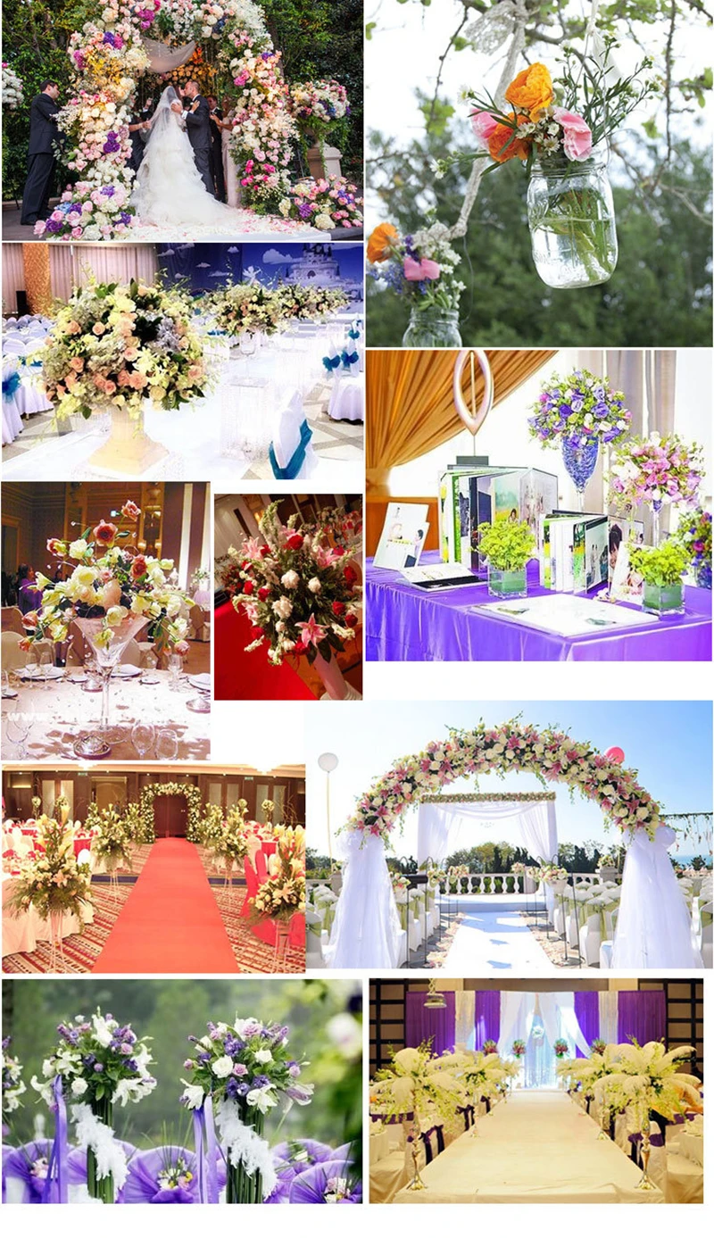 JAROWN Simulation Plant Flower Row Flower Wall Wedding Arrangement Decor DIY Pavilion Decor Arch  (3)