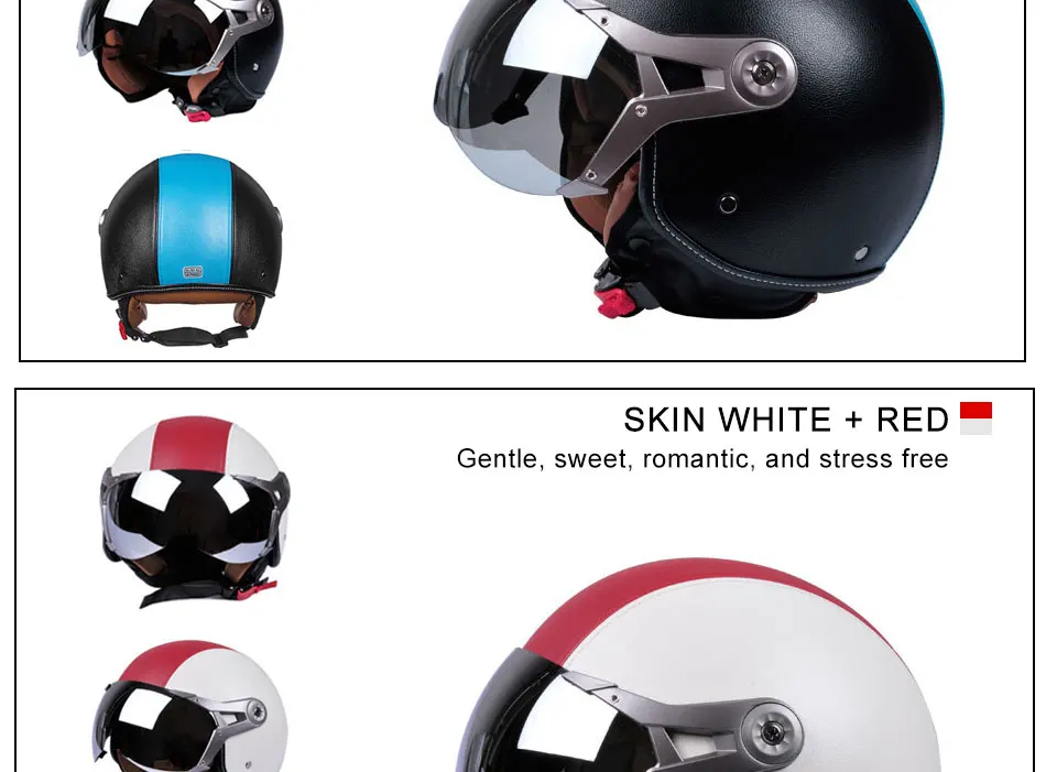 Foxcncar Motorcycle scooter Helmet 34 Open Face halmet motocros vintage casque Moto Casque Casco motocicleta Capacete Deodorant (15)