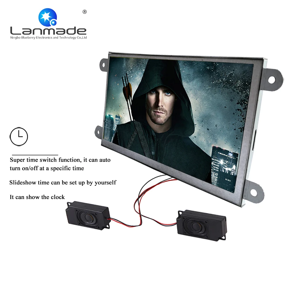 7 дюймовый USB sd карта с открытой рамкой CE FCC ЖК акран стандарта rohs дисплей цифровой