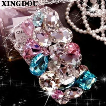 

XINGDUO Cover for Samsung galaxy 2016 2017 A3 A5 A7 J3 J5 J7 Grand prime NEW 3D DIY Luxury Bling Crystal Diamonds Hard Back Case