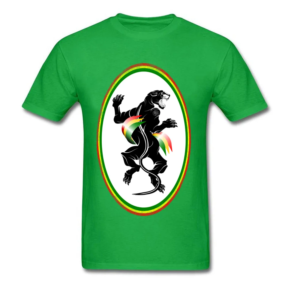 Panther Rastafarian flag_green