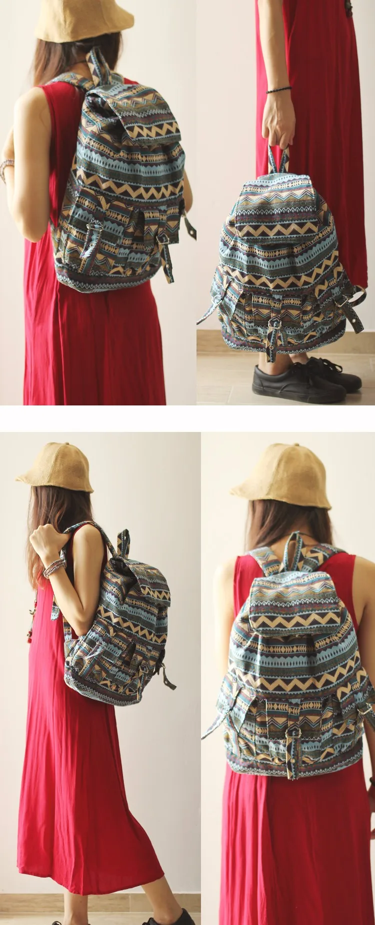 Casual Backpack Purse School Daypacks Travel Rucksack Girls Women (5)