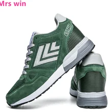 Британский стиль Для мужчин Кроссовки кожа шить увеличился дышащая Спортивная обувь Для мужчин Открытый Отдых на природе тактика Туфли на плоской подошве